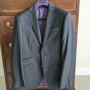 Ted Baker London 'Judd' Wool Trim Fit Blazer - Navy - 36R